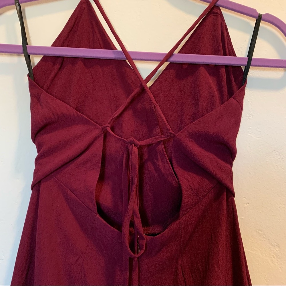 Forever 21 Palazzo Leg Red Jumpsuit Size Medium - Picture 5 of 15